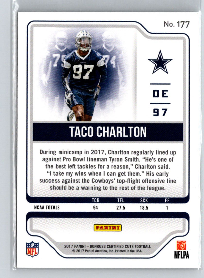 2017 Donruss Certified Cuts #177 Taco Charlton #/399 i64