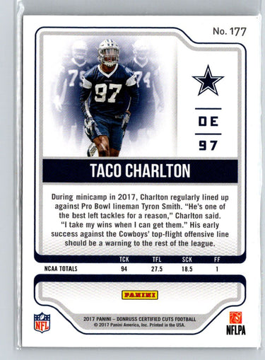 2017 Donruss Certified Cuts #177 Taco Charlton #/399 i64