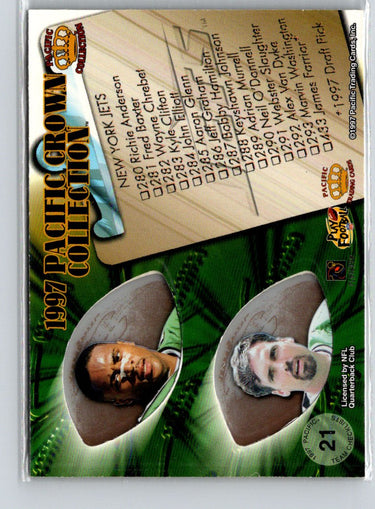 1997 Pacific Keyshawn Johnson Adrian Murrell Neil O'Donnell Team Checklists i73