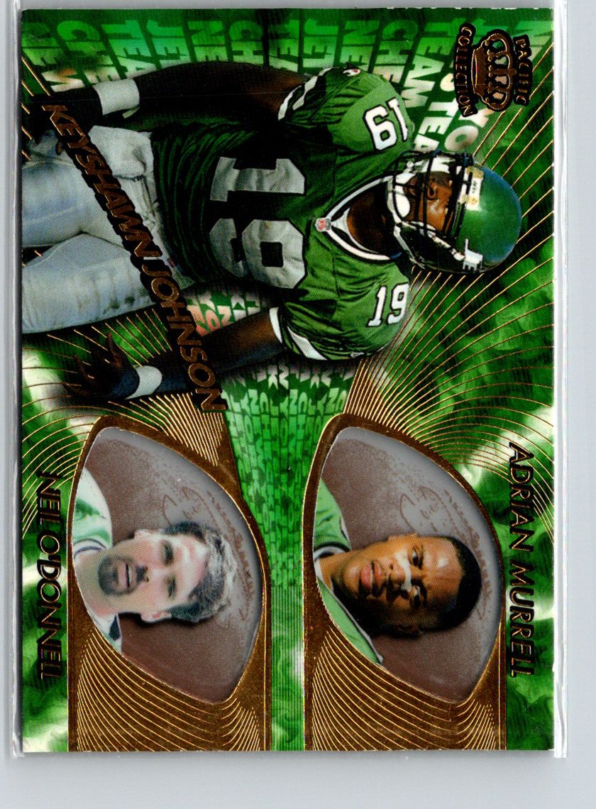 1997 Pacific Keyshawn Johnson Adrian Murrell Neil O'Donnell Team Checklists i73