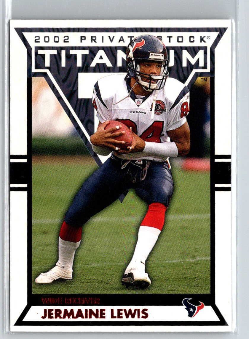 2002 Pacific Private Stock Titanium #42 Jermaine Lewis Red #/275 i66