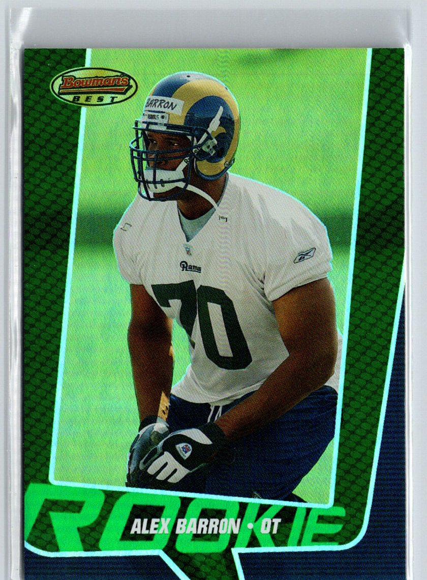 2005 Bowman's Best #55 Alex Barron Green #/799 i67