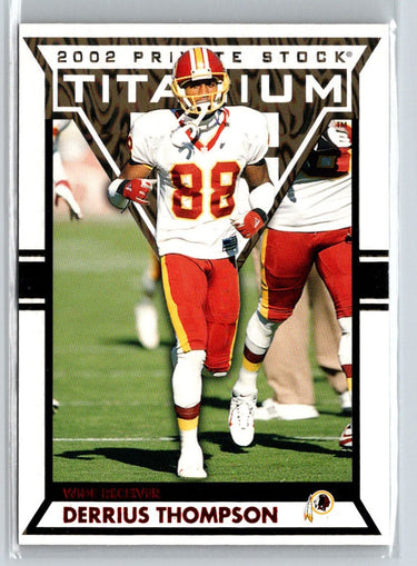 2002 Pacific Private Stock Titanium #100 Derrius Thompson Red #/275 i66