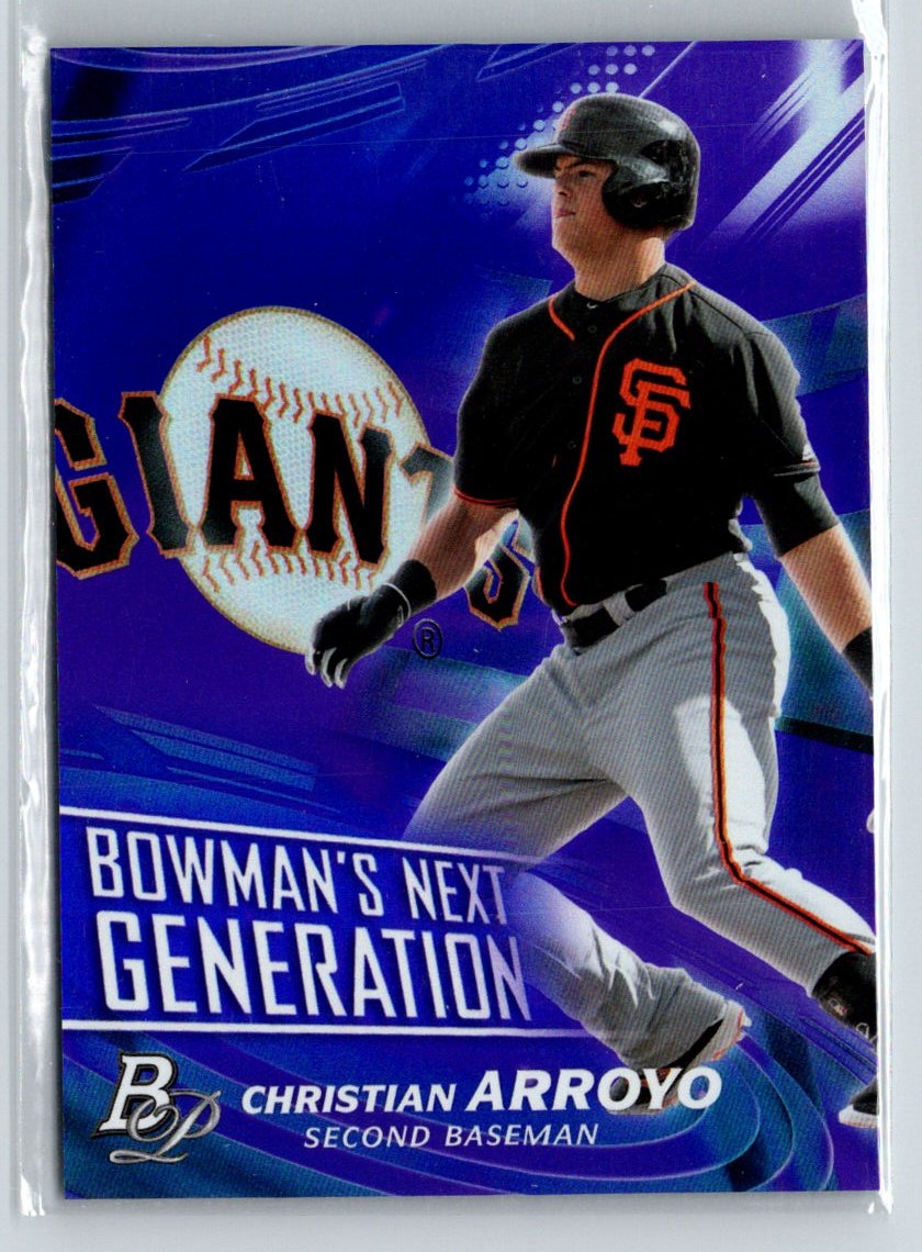 2017 Bowman Platinum #BNG-CA Christian Arroyo Next Generation Purple #/250 i71