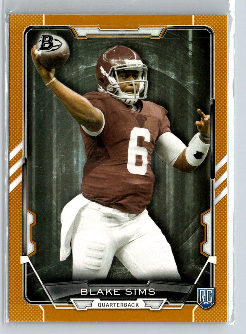 2015 Bowman #107 Blake Sims Rookies Gold #/399 i65