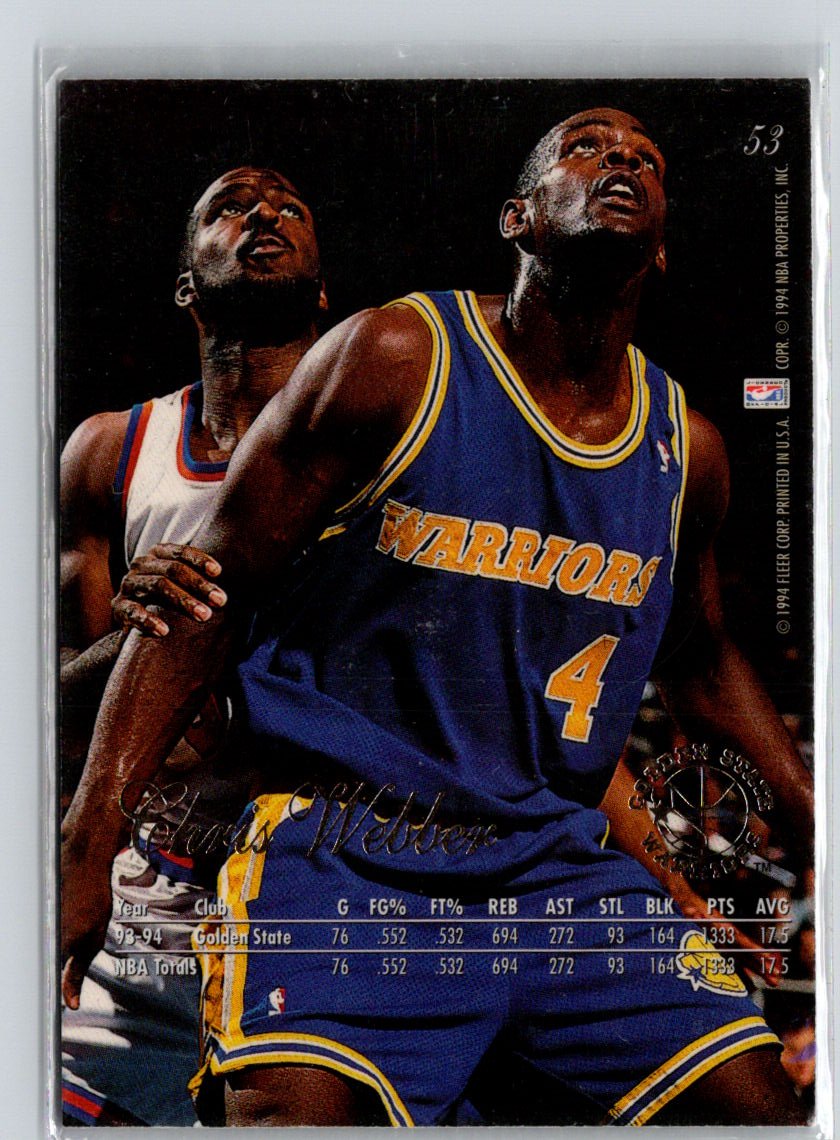 1994-95 Flair #53 Chris Webber i73