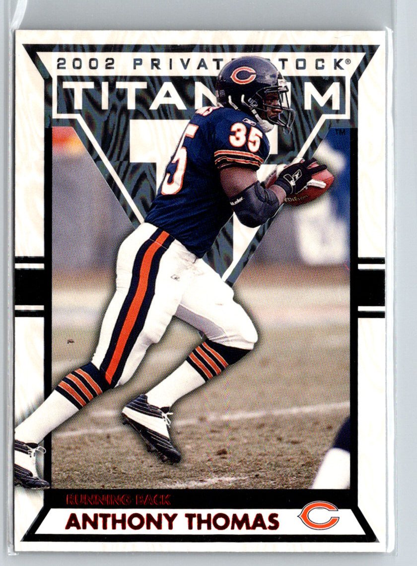 2002 Pacific Private Stock Titanium #20 Anthony Thomas Red #/275 i66