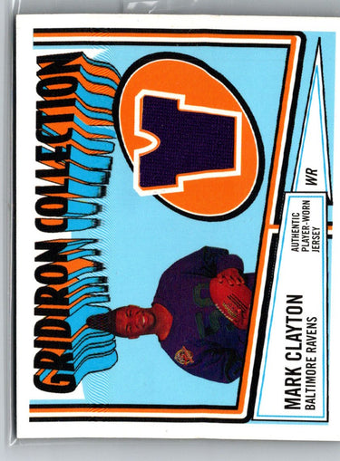2005 Topps Heritage #GCR-MC Mark Clayton Gridiron Collection Relics i75