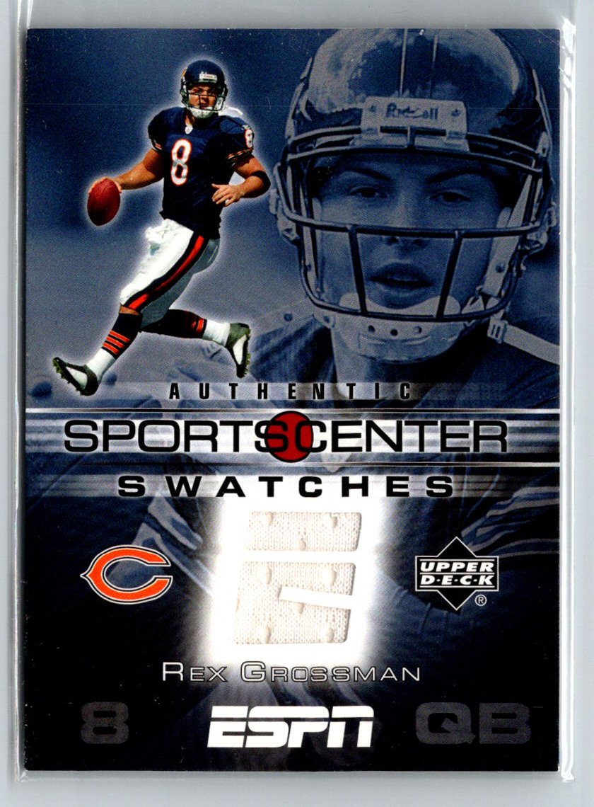 2005 Upper Deck ESPN #SCS-RG Rex Grossman SportsCenter Swatches i76
