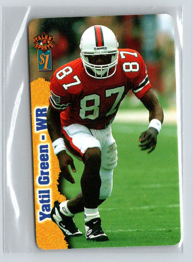 1997 Score Board Talk N' Sports #19 Yatil Green Phone Cards $1 i74
