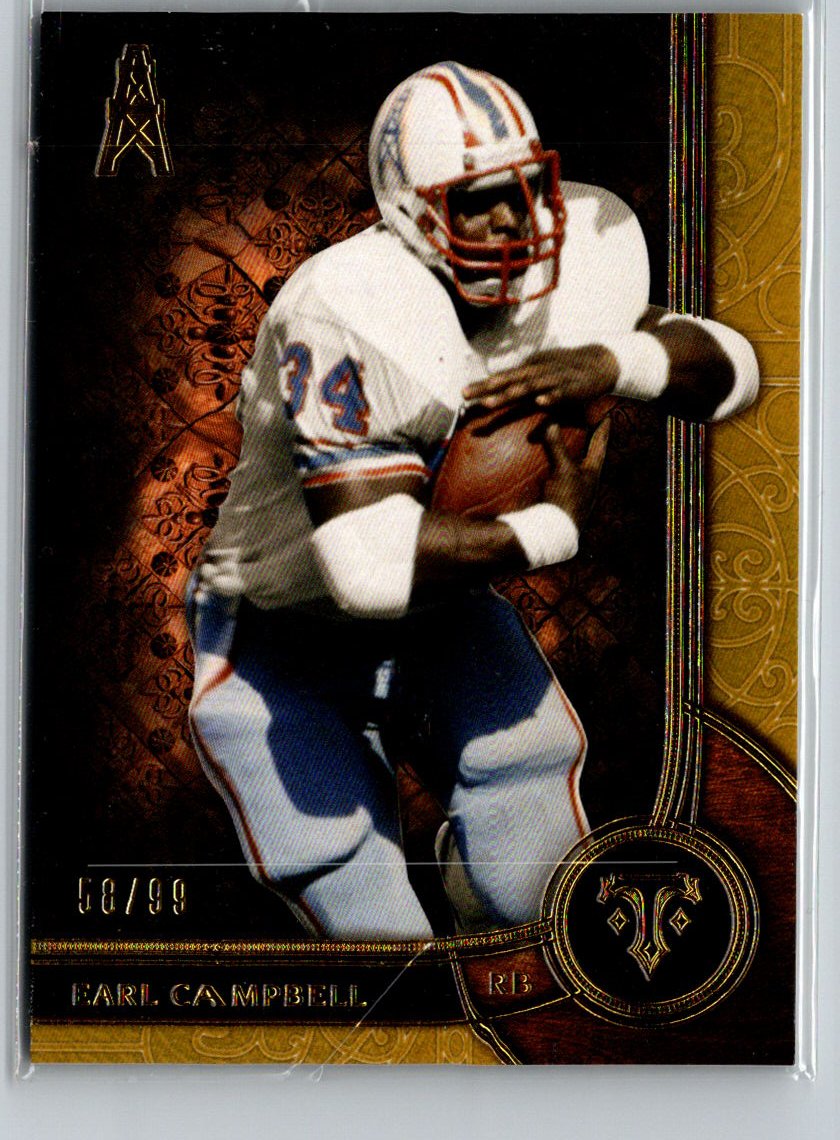2015 Topps Triple Threads #69 Earl Campbell Gold #/99 i74