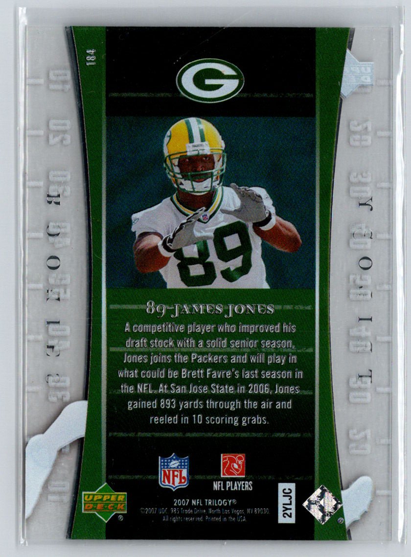 2007 Upper Deck Trilogy #184 James Jones #/399 i74