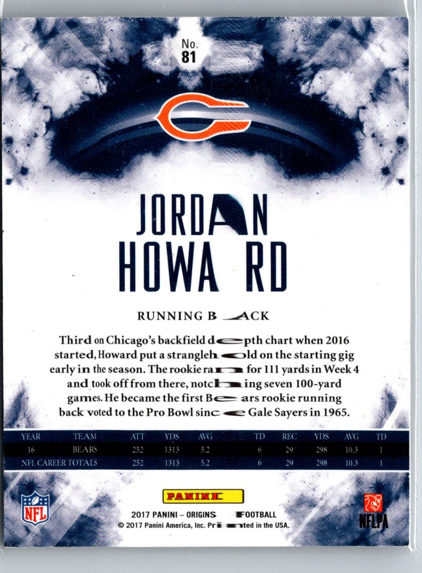 2017 Panini Origins #81 Jordan Howard Red #/299 i74