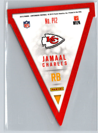 2015 Panini Contenders #P12 Jamaal Charles Pennants i74