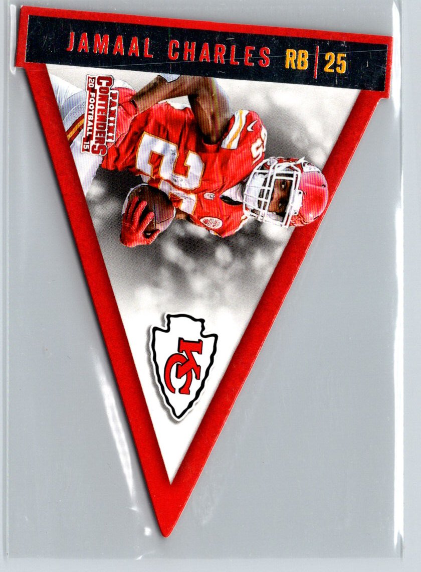2015 Panini Contenders #P12 Jamaal Charles Pennants i74
