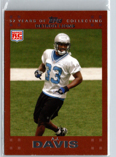 2007 Topps #383 A.J. Davis Copper #/2007 i68