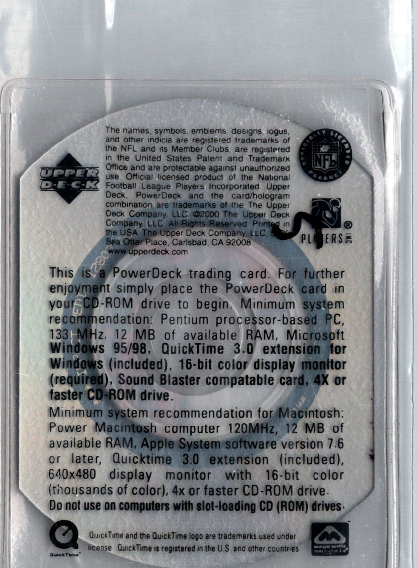 1999 Upper Deck PowerDeck #PD6 Terrell Davis i75