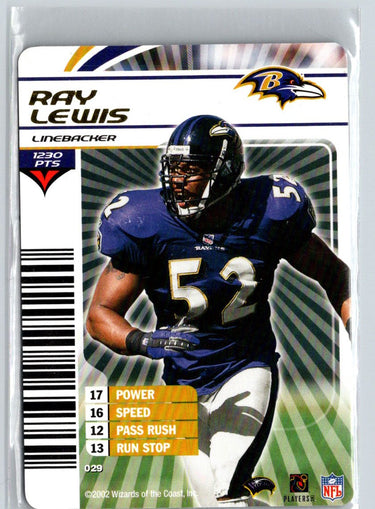 2002 NFL Showdown #029 Ray Lewis i75