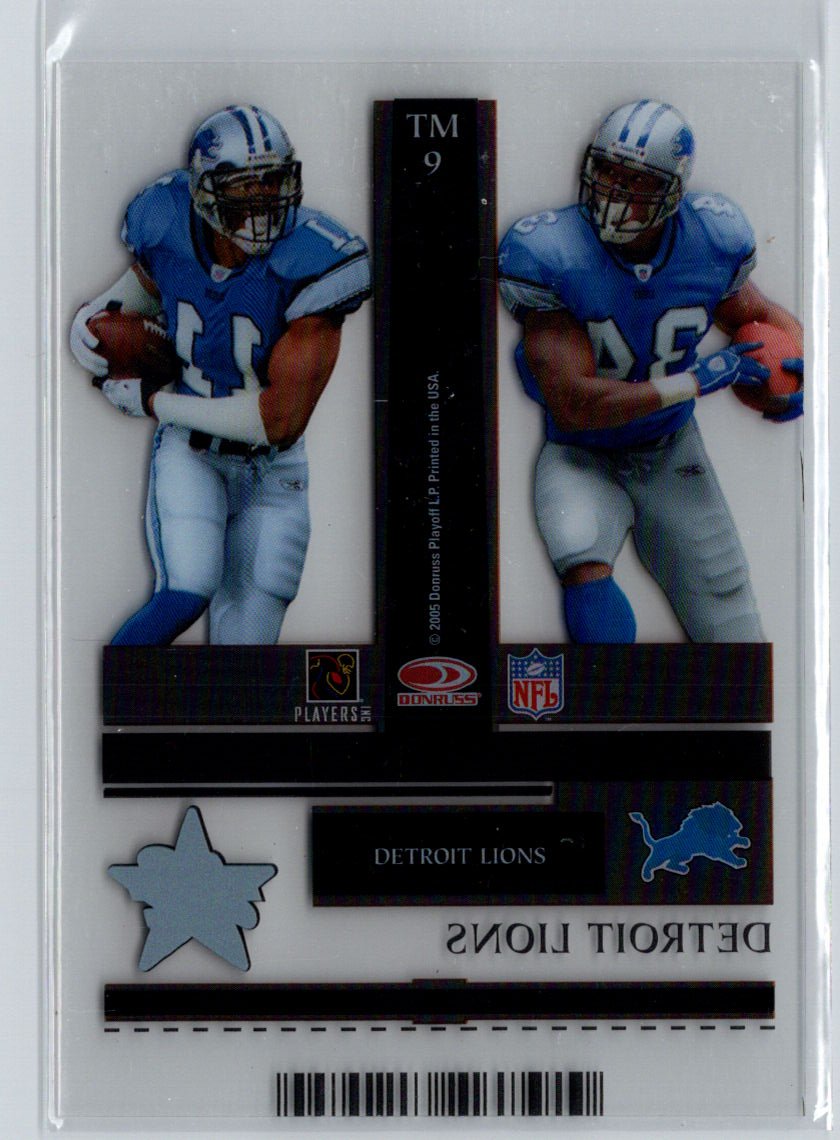 2005 Leaf Rookies & Stars #TM9 Kevin Jones Roy Williams  Silver Season #/750 i75