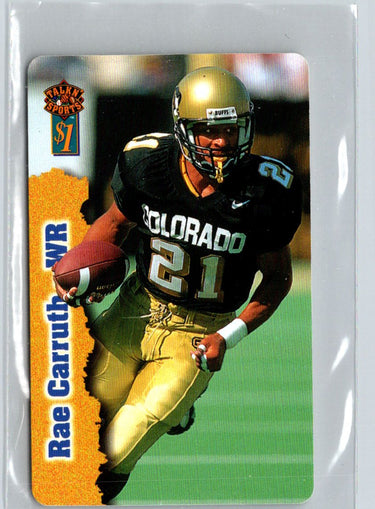 1997 Score Board Talk N' Sports #20 Rae Carruth Phone Cards $1 i75