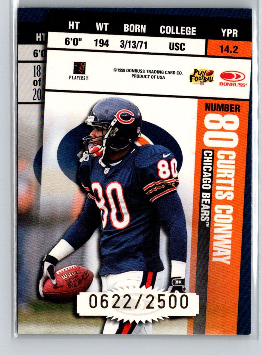 1998 Leaf Rookies & Stars Curtis Enis Curtis Conway Ticket Masters #/2500 i77