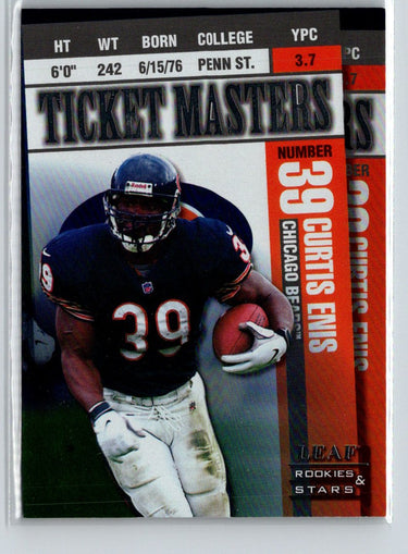 1998 Leaf Rookies & Stars Curtis Enis Curtis Conway Ticket Masters #/2500 i77