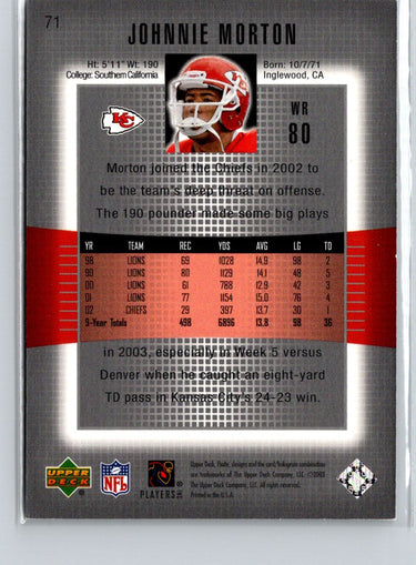 2003 Upper Deck Finite #71 Johnnie Morton #/2350 i77