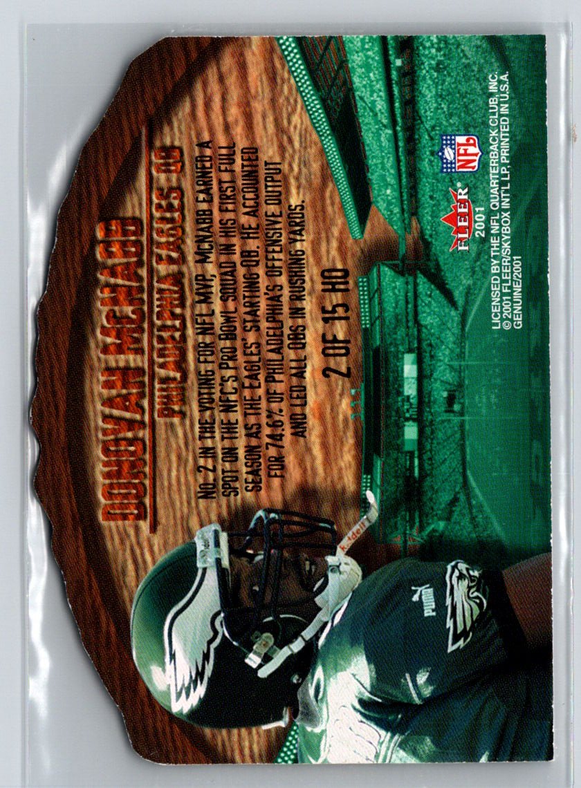 2001 Fleer Genuine #2 HO Donovan McNabb Hawaii Live O i79