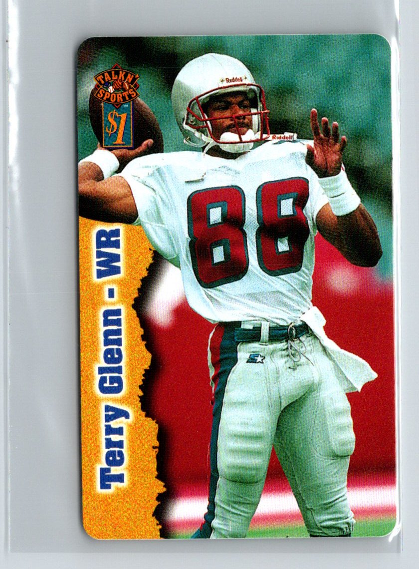 1997 Score Board Talk N' Sports #9 Terry Glenn Phone Cards $1 i80