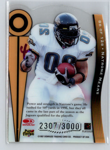 1997 Donruss Preferred #8B Natrone Means Chain Reaction #/3000 i79