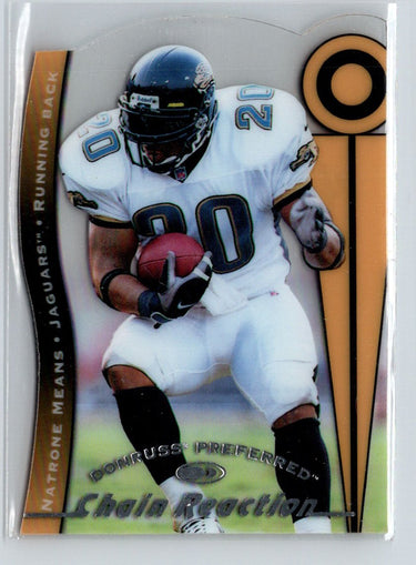 1997 Donruss Preferred #8B Natrone Means Chain Reaction #/3000 i79