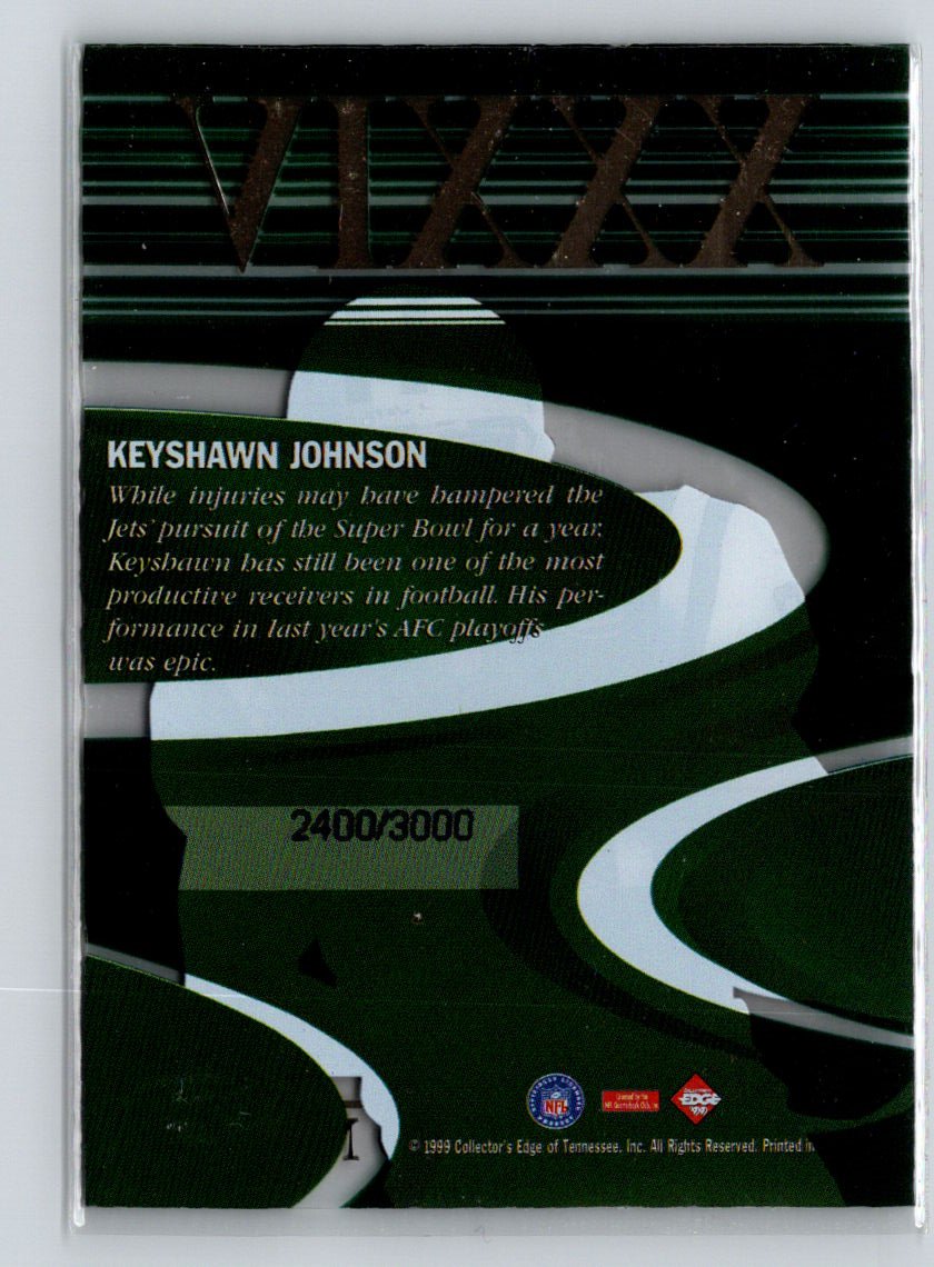 1999 Collector's Edge Masters #Q12 Keyshawn Johnson Quest #/3000 i79