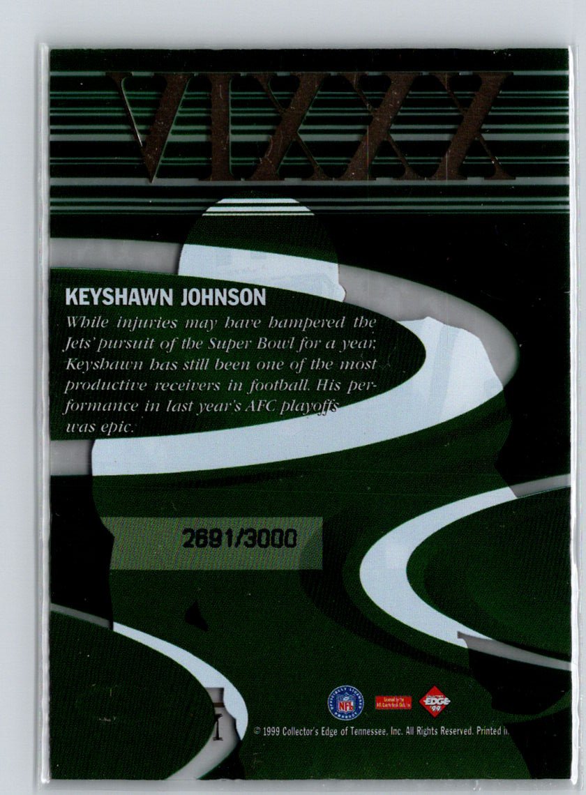 1999 Collector's Edge Masters #Q12 Keyshawn Johnson Quest #/3000 i51
