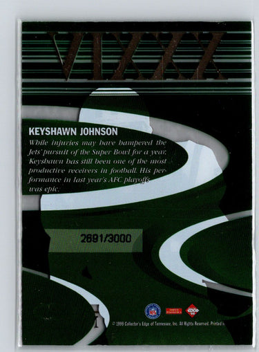 1999 Collector's Edge Masters #Q12 Keyshawn Johnson Quest #/3000 i51