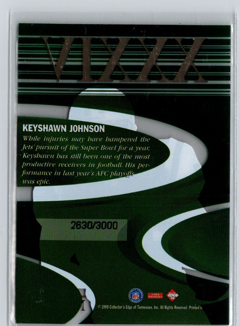 1999 Collector's Edge Masters #Q12 Keyshawn Johnson Quest #/3000 i51