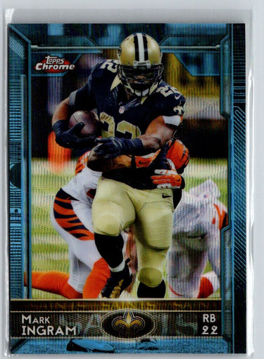 2015 Topps Chrome #62 Mark Ingram Blue Wave Refractor i51