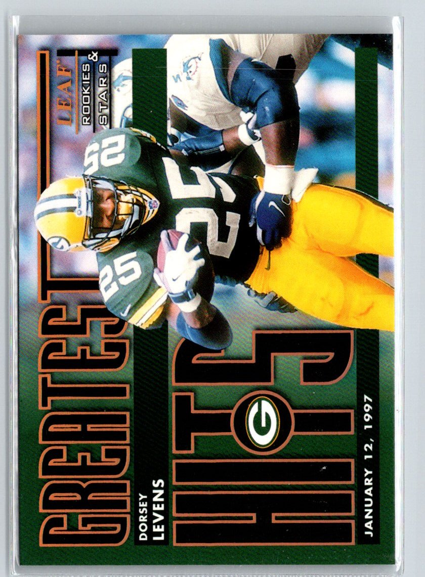 1998 Leaf Rookies & Stars #10 Dorsey Levens Greatest Hits #/2500 i51