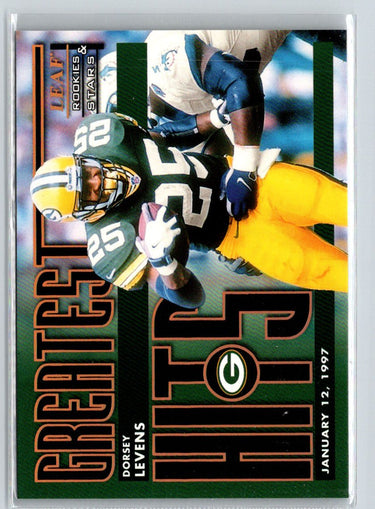 1998 Leaf Rookies & Stars #10 Dorsey Levens Greatest Hits #/2500 i51