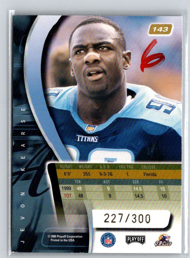 2000 Playoff Absolute #143 Jevon Kearse Coaches Honors #/300 i49