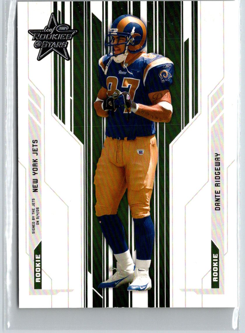 2005 Leaf Rookies & Stars #217 Dante Ridgeway #/799 i48