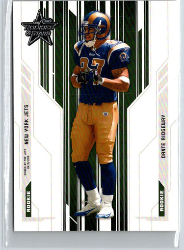 2005 Leaf Rookies & Stars #217 Dante Ridgeway #/799 i48