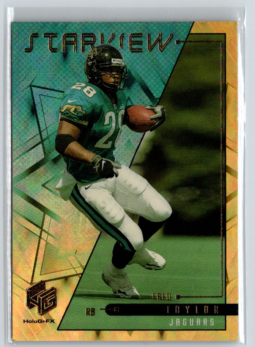 1999 Upper Deck HoloGrFX #S7 Fred Taylor Star View Gold i48