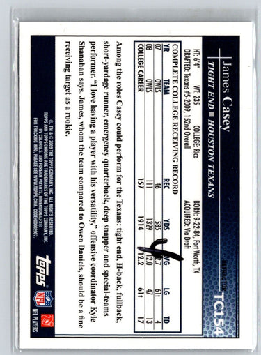2009 Topps Chrome #TC154 James Casey Xfractors i52