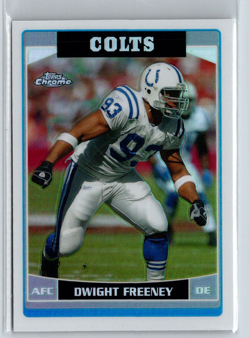 2006 Topps Chrome #37 Dwight Freeney Refractors i52