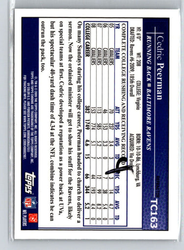 2009 Topps Chrome #TC163 Cedric Peerman Xfractors i52