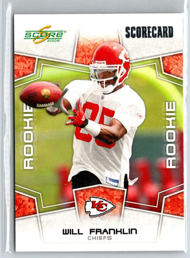 2008 Score #397 Will Franklin Scorecard #/649 i54