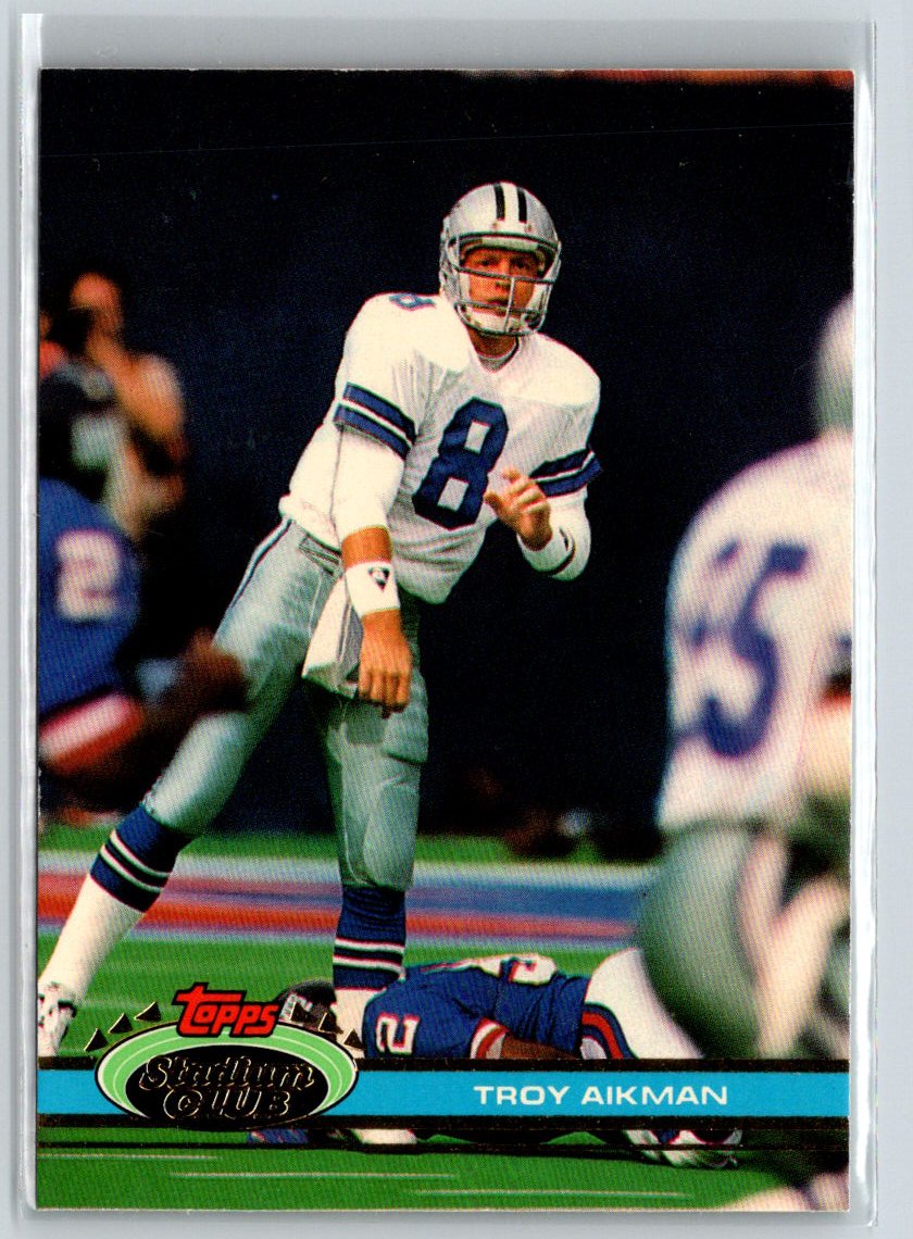 1991 Stadium Club #228 Troy Aikman i55
