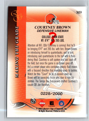 2000 Collector's Edge EG #M9 Courtney Brown Making the Grade #/2000 i55