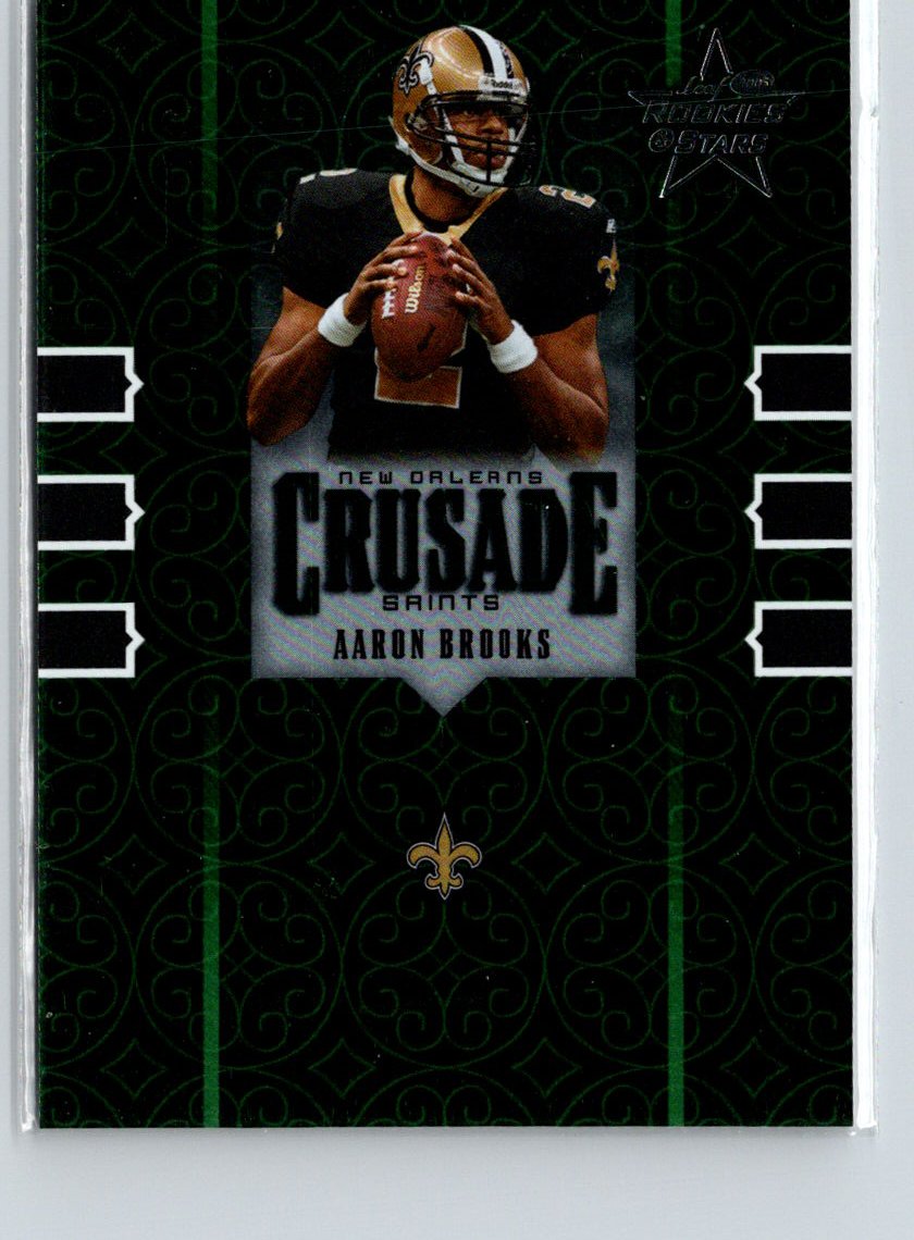 2005 Leaf Rookies & Stars #C-1 Aaron Brooks Crusade Green #/750 i55