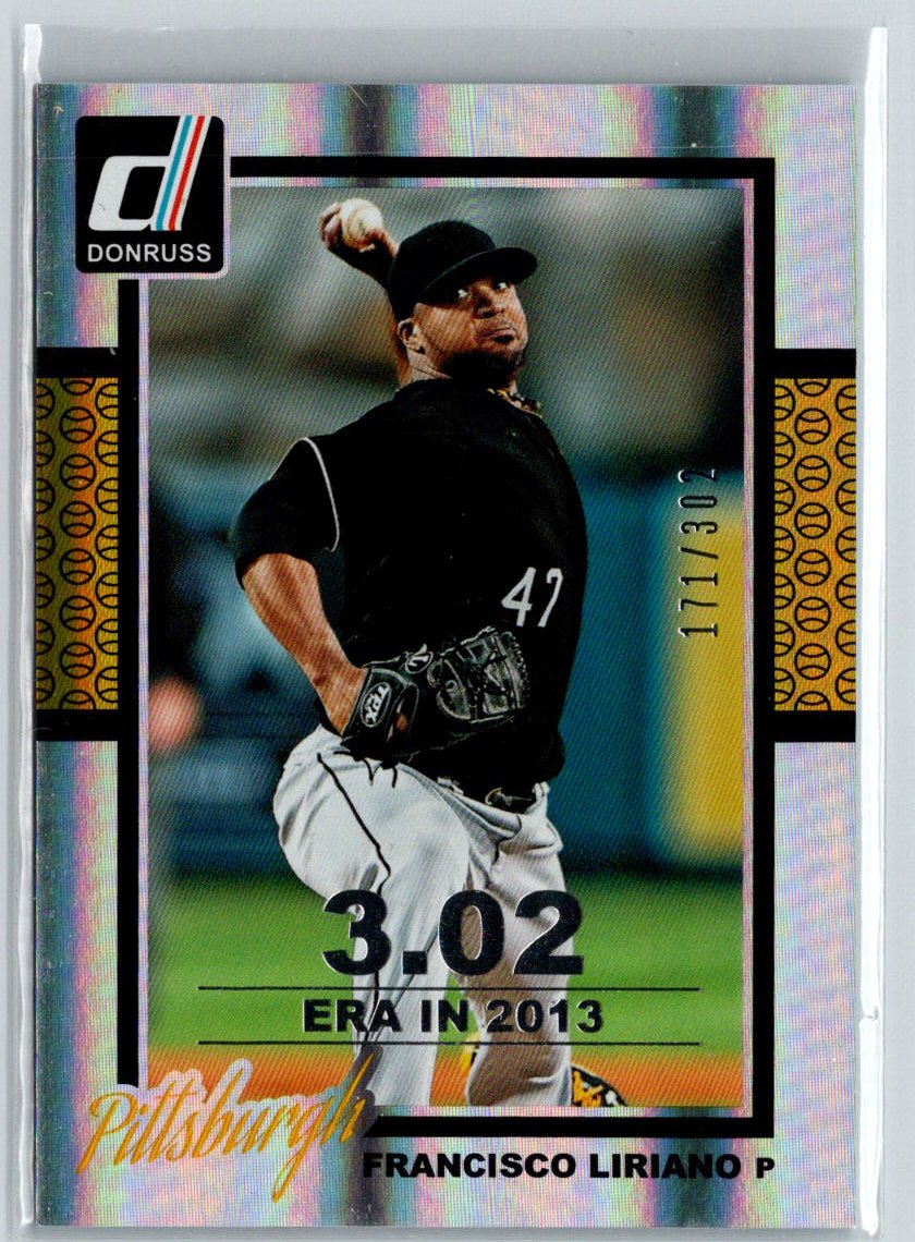2014 Donruss #325 Francisco Liriano Stat Line Season #/302 i01